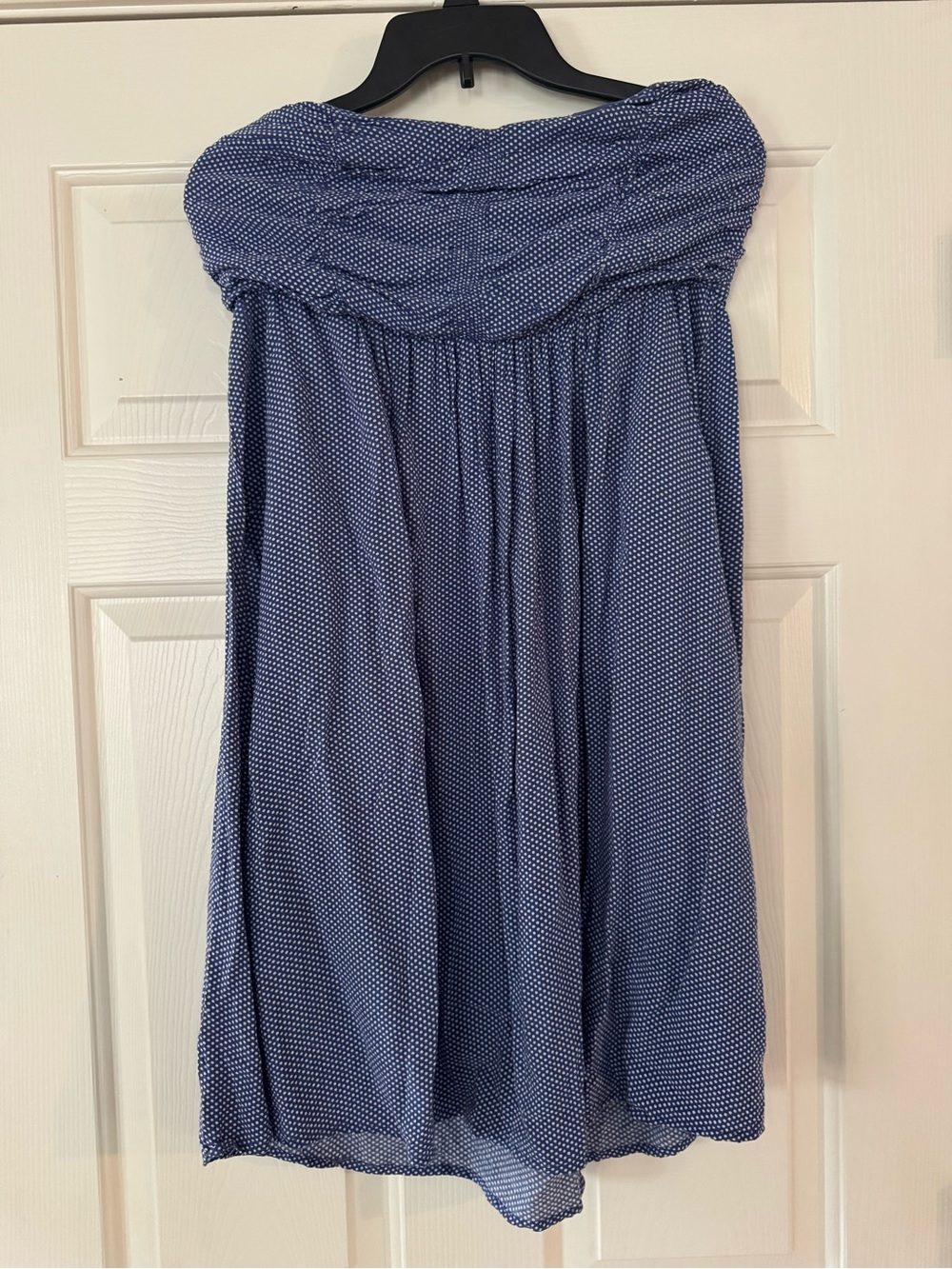 Torrid Strapless Navy Polka Dot Summer Dress size 0 Fourth of July